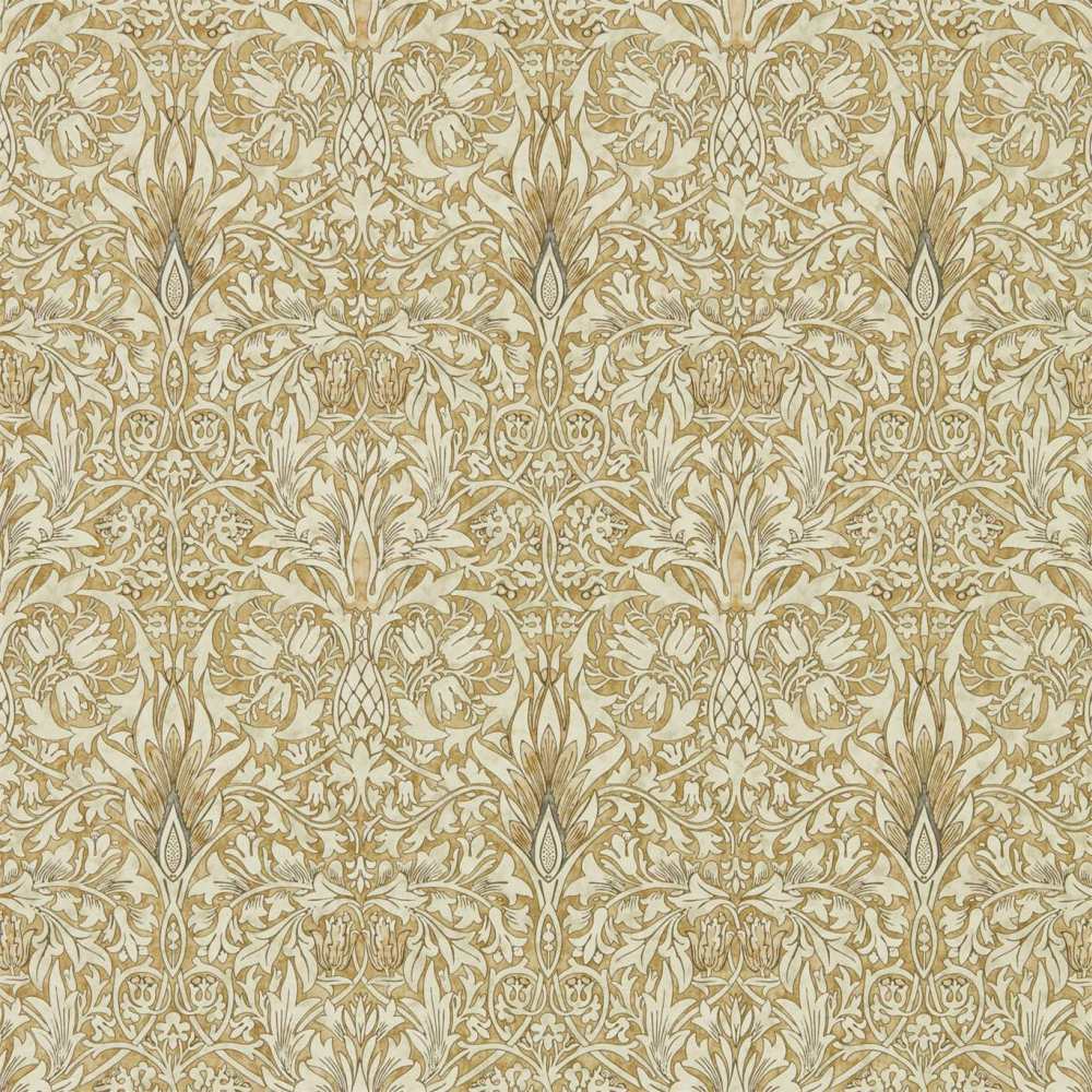 Englische Landhaustapete Snakeshead Gold Linen Von William Morris