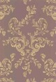 Motivansicht des Stoffes FLEURETTE BEIGE ON AMETHYST