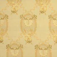 Detailansicht des Stoffes MARQUAIS, Farbton GOLD (dezentes Ornamentmuster)