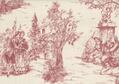 Motiv des Toilestoffes SOLINE TOILE, Farbton ROUGE