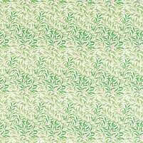 Motivansicht des englischen Stoffs WILLOW BOUGHS, Farbe LEAF GREEN, bei ARTE FRESCA